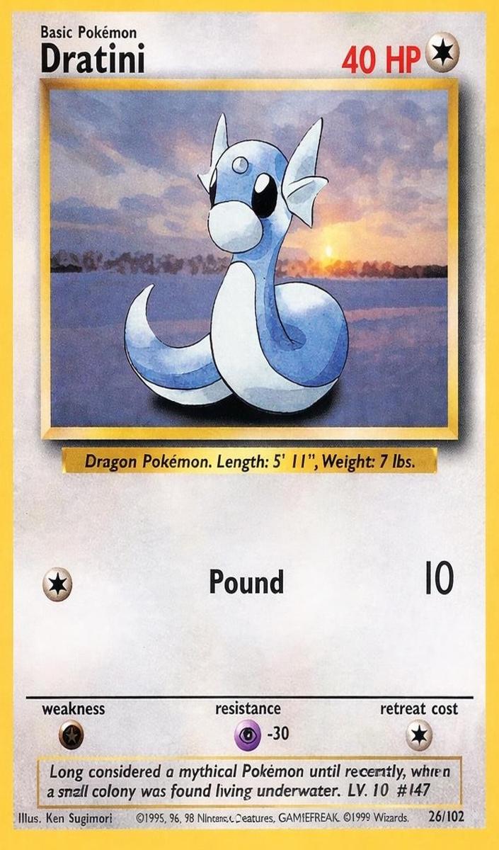 Dratini 1999 Pokemon Base Set