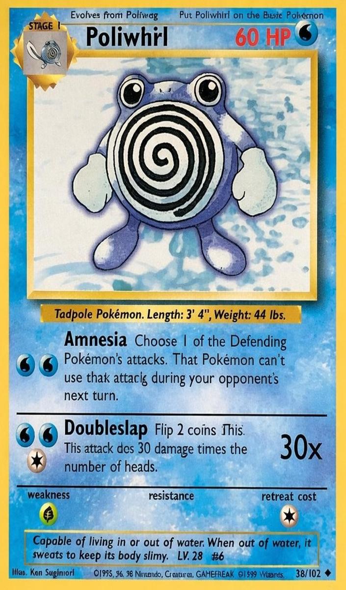 Poliwhirl 1999 Pokemon Base Set