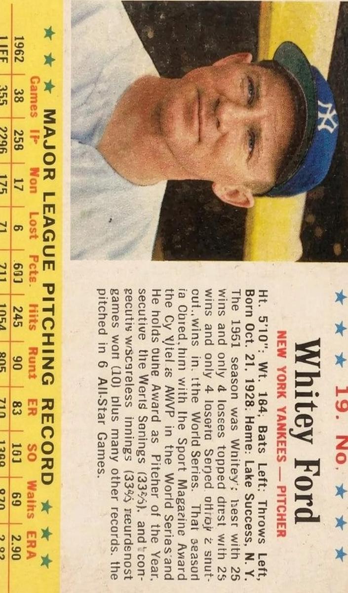 1963 Whitey Ford #19