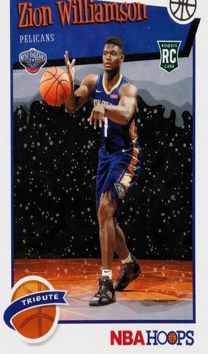 2019 Panini Hoops Zion Williamson [Winter] #296 card