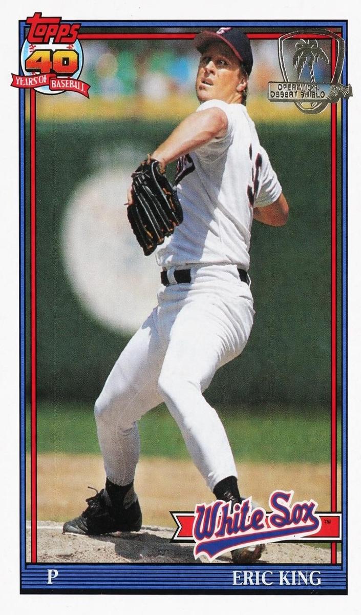 Eric King 1991 Topps Desert Shield Baseball