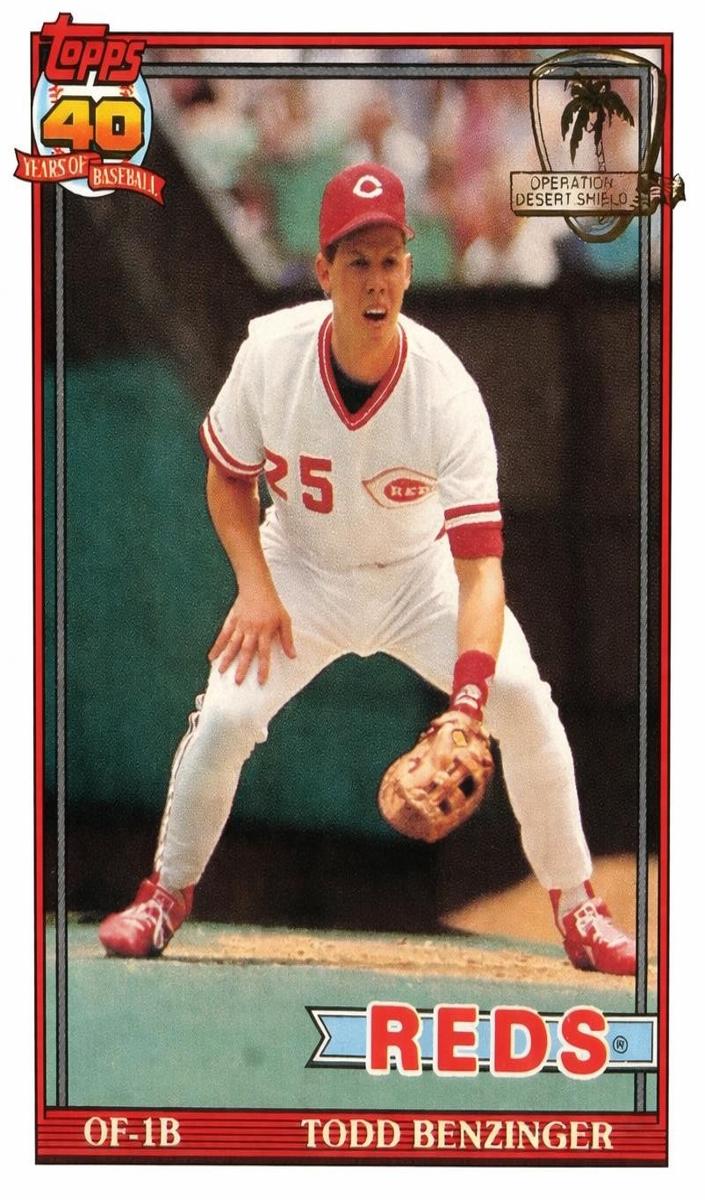 Todd Benzinger 1991 Topps Desert Shield Baseball