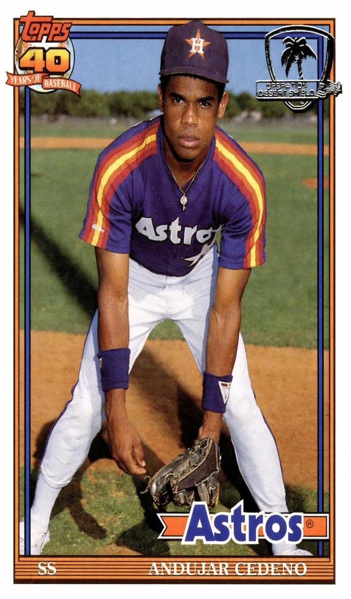 1991 Topps Andujar Cedeno #646 card