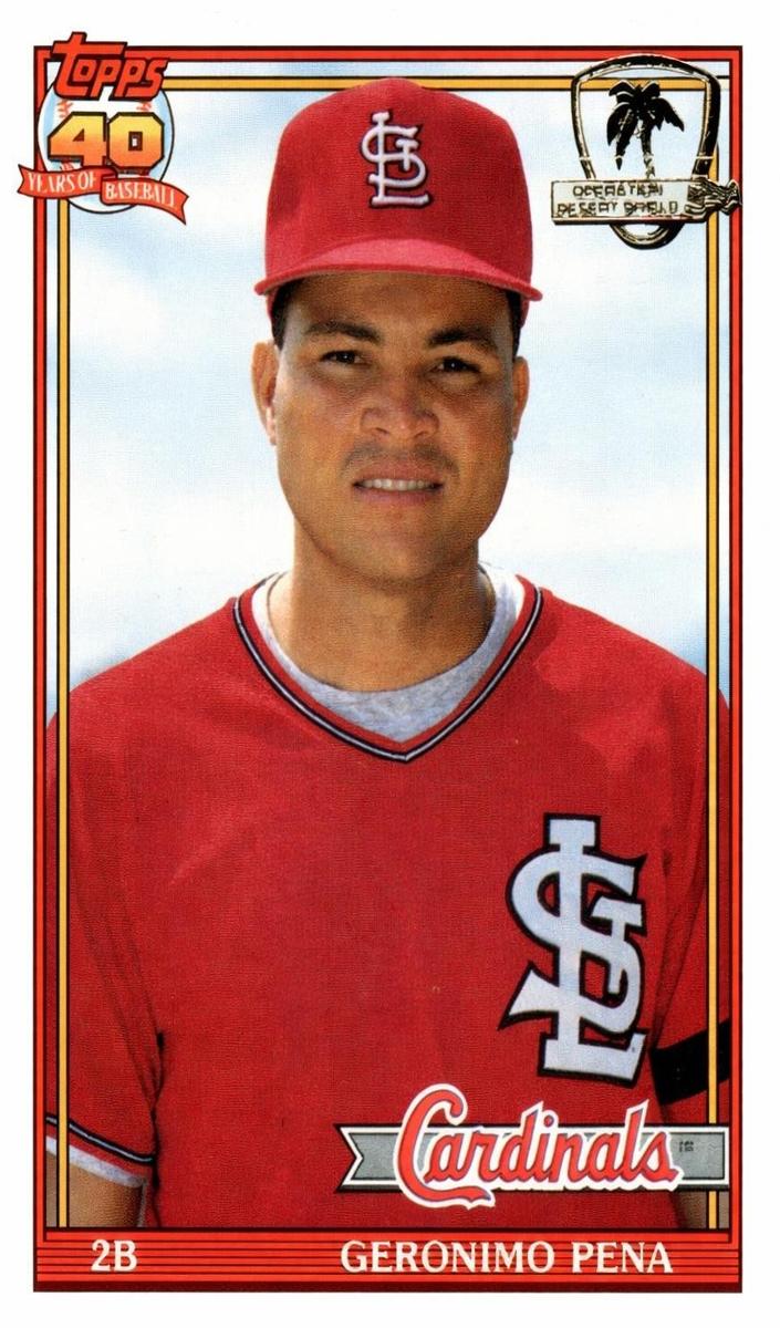1991 Topps Geronimo Pena #636 card