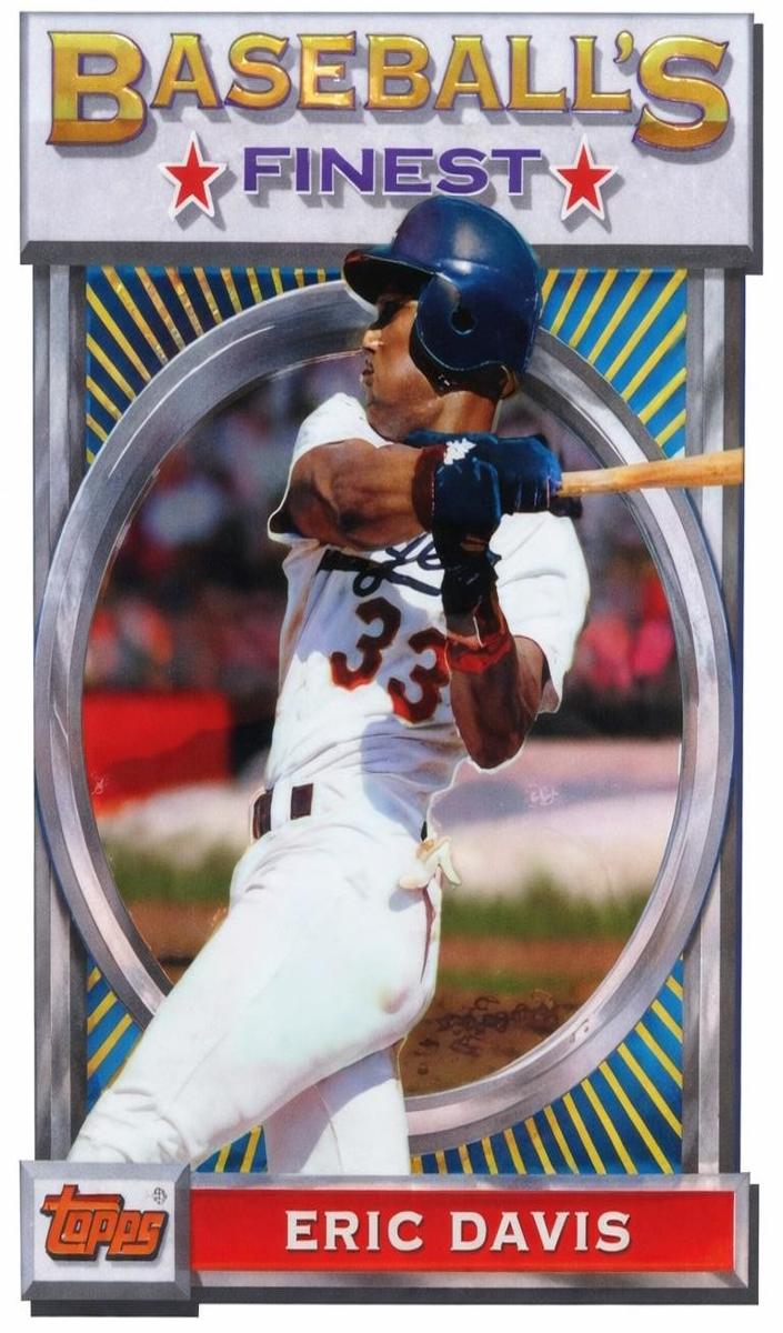 1993 Topps Finest Eric Davis #126 card