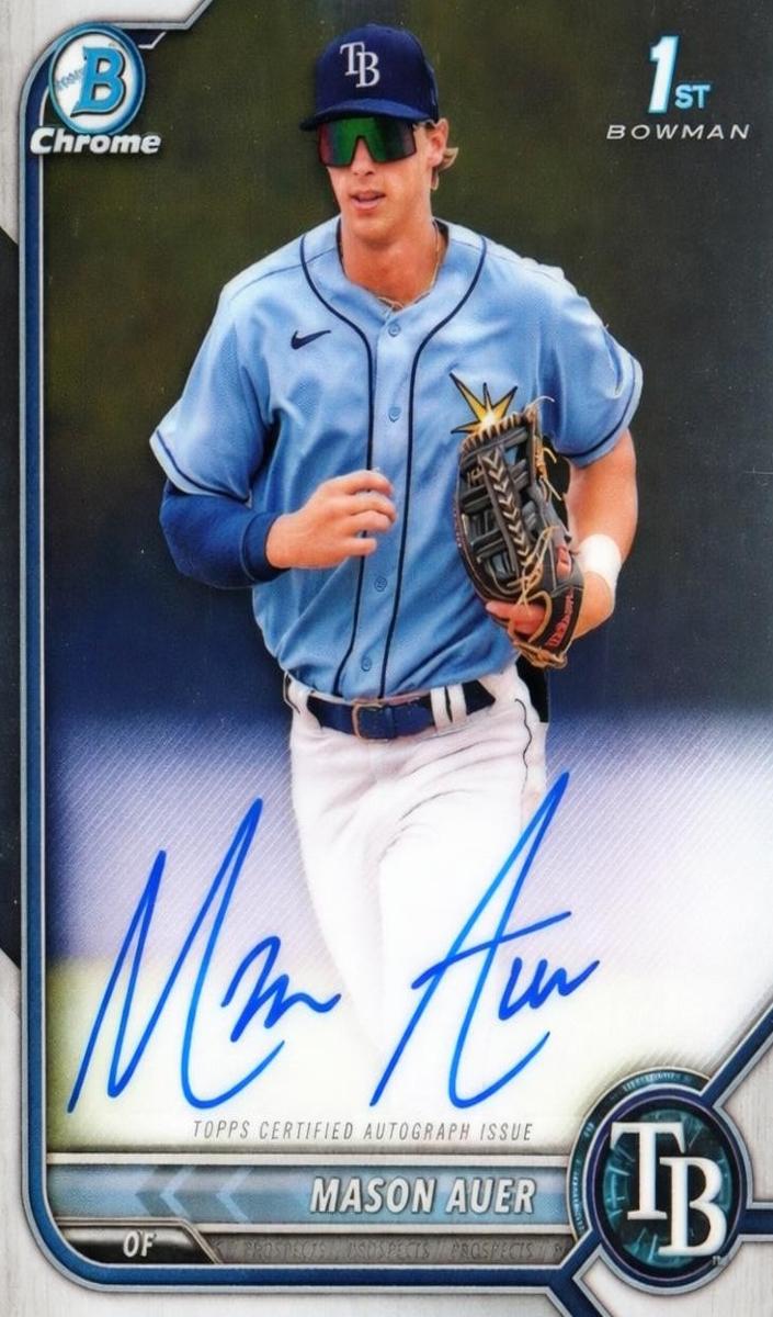 2022 Bowman Chrome Prospects Mason Auer #CPA-MA card