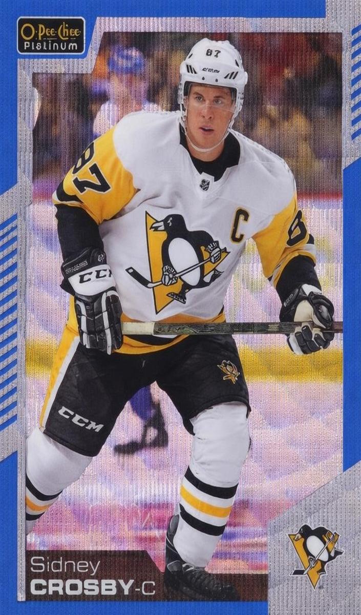 2020 O-Pee-Chee Platinum Sidney Crosby [Blue Surge] #149 card