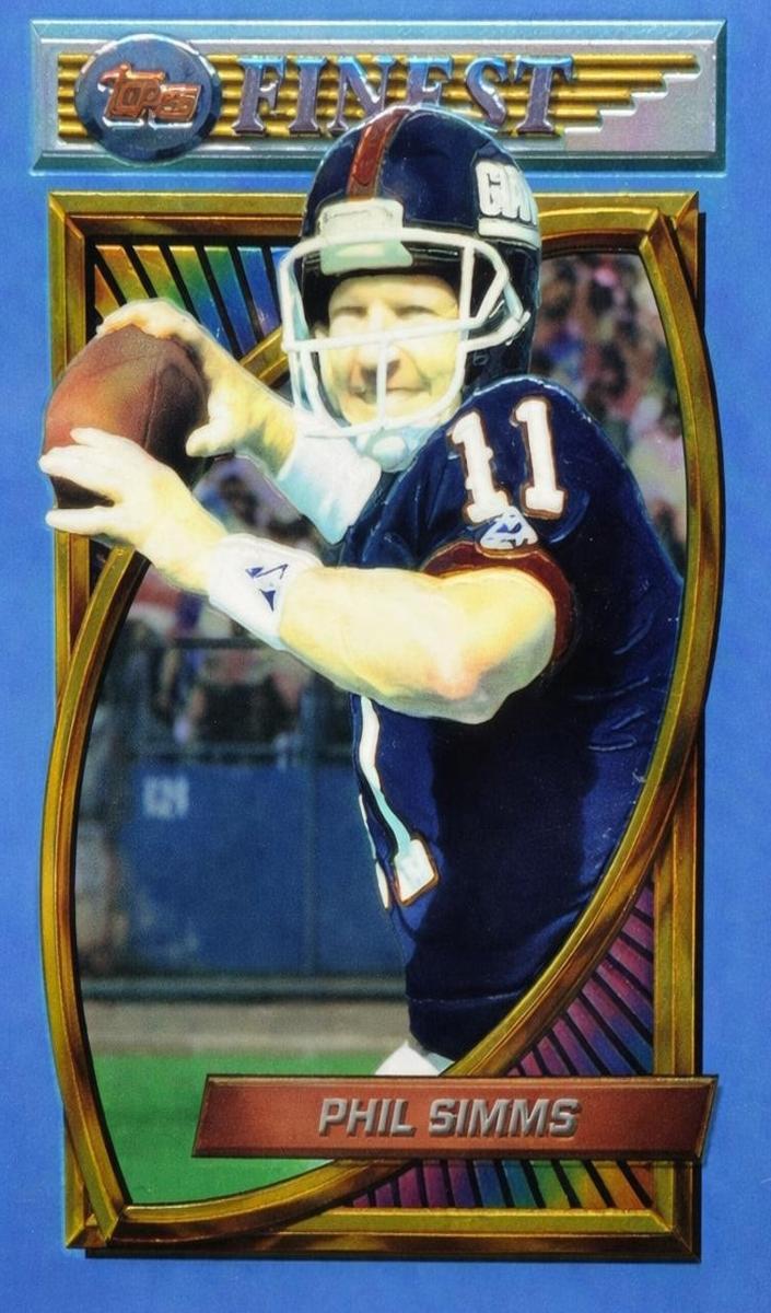 1994 Topps Finest Phil Simms #152 card