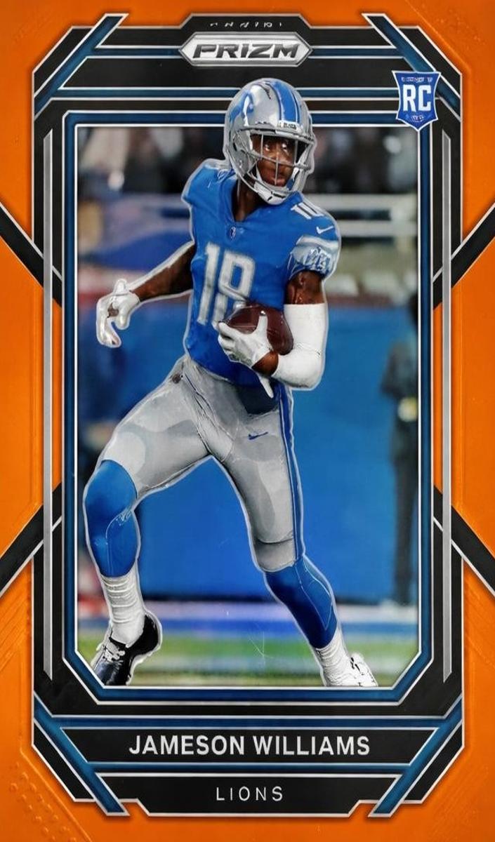 2022 Panini Prizm ORANGE PRIZM #311 Jameson Williams front