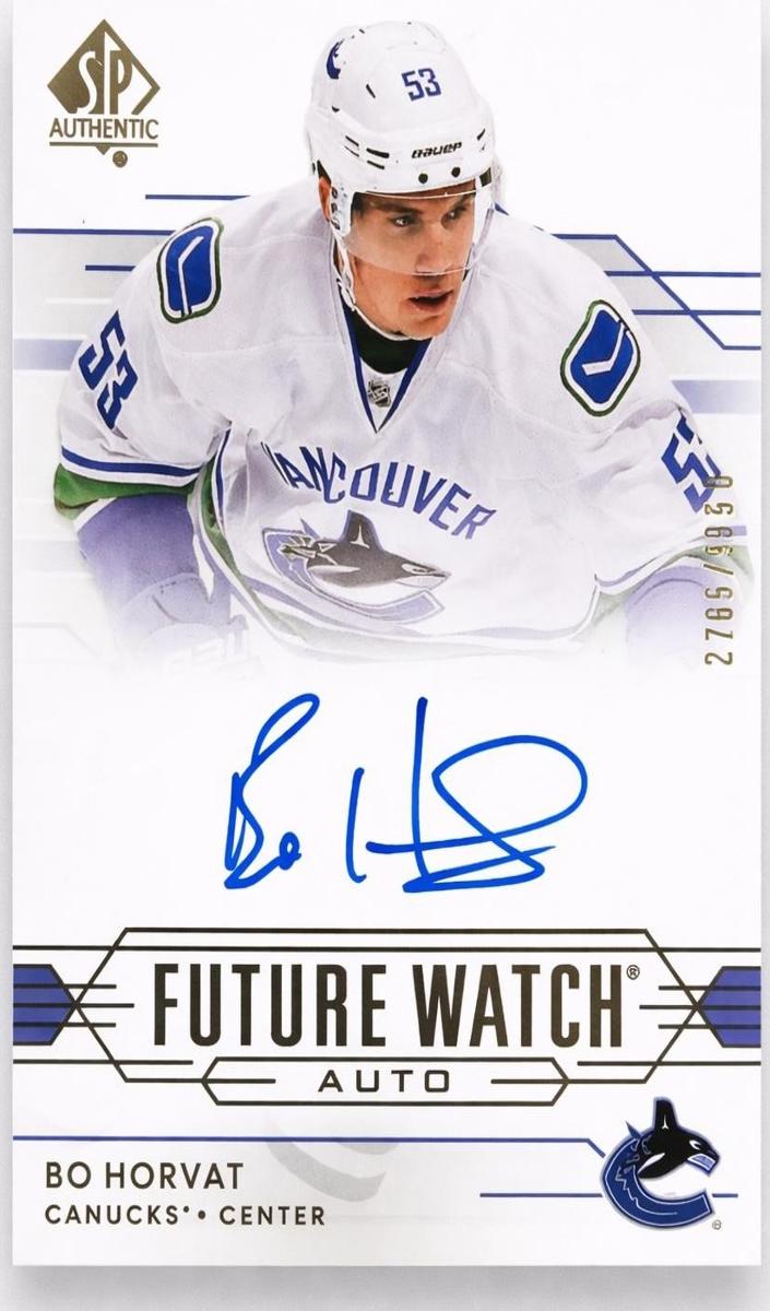 2014 SP Authentic Bo Horvat #285 card