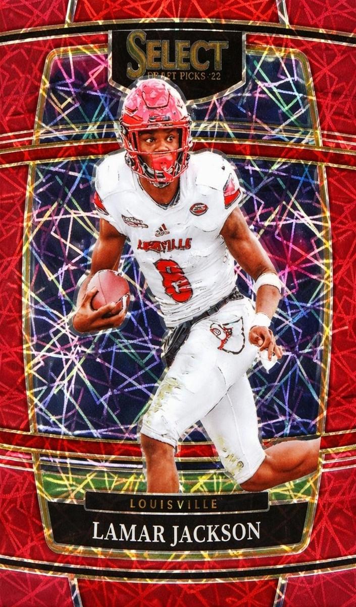 2022 Lamar Jackson [Red Lazer Prizm] #44