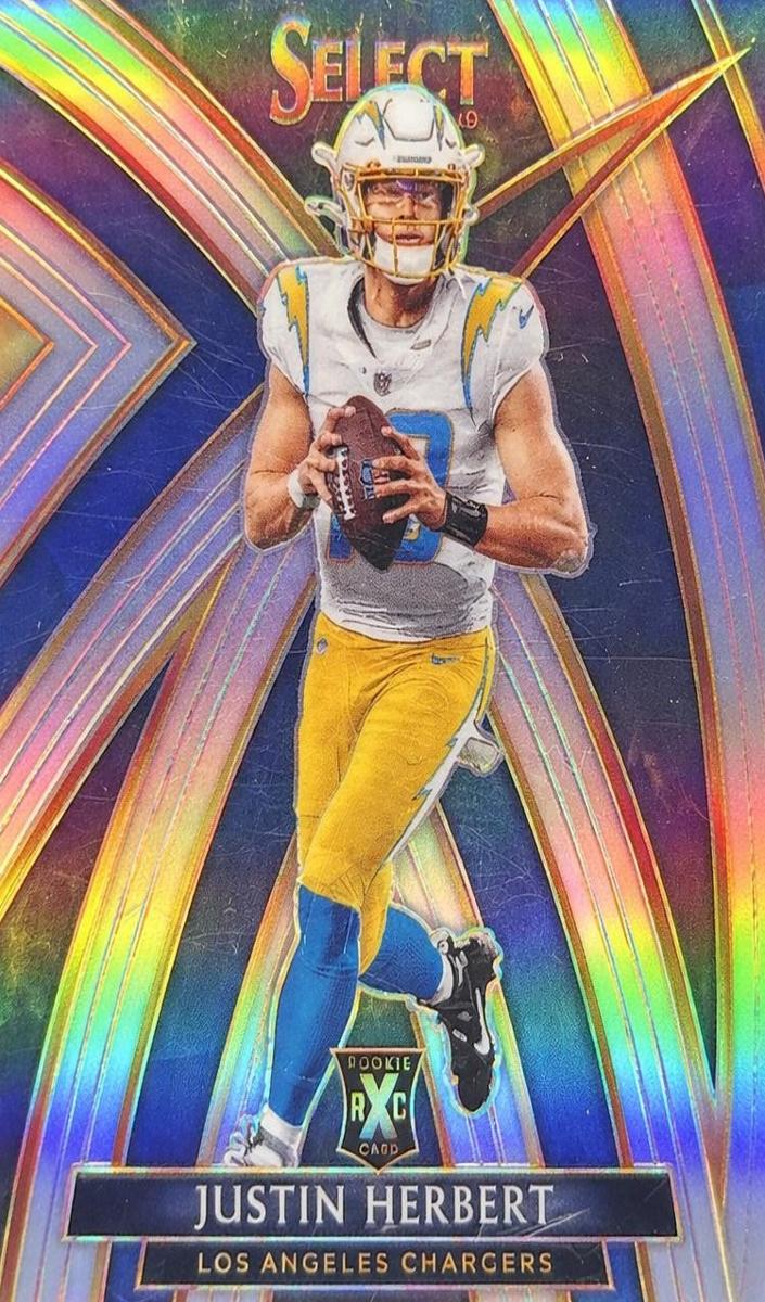 2019 Panini Select 2020 XRC PRIZM REDEMPTION #303 Justin Herbert front