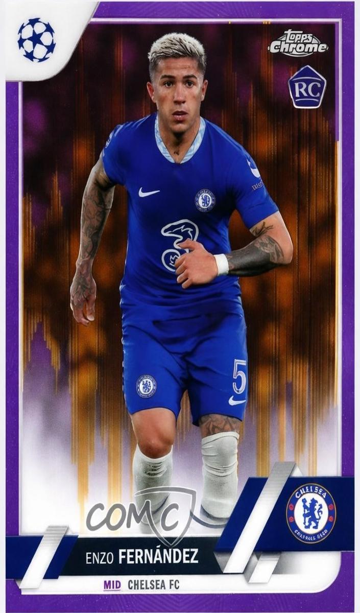 2022 Topps Chrome UEFA Club Competitions Enzo Fernandez #158 card