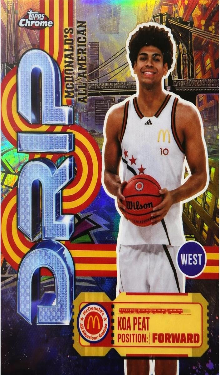 2025 Topps Chrome McDonald's All American Koa Peat #AA-3 card