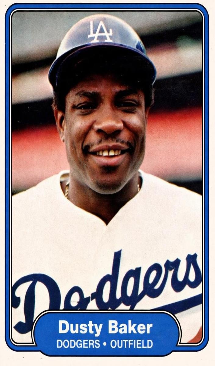 1982 Fleer Dusty Baker #1 card