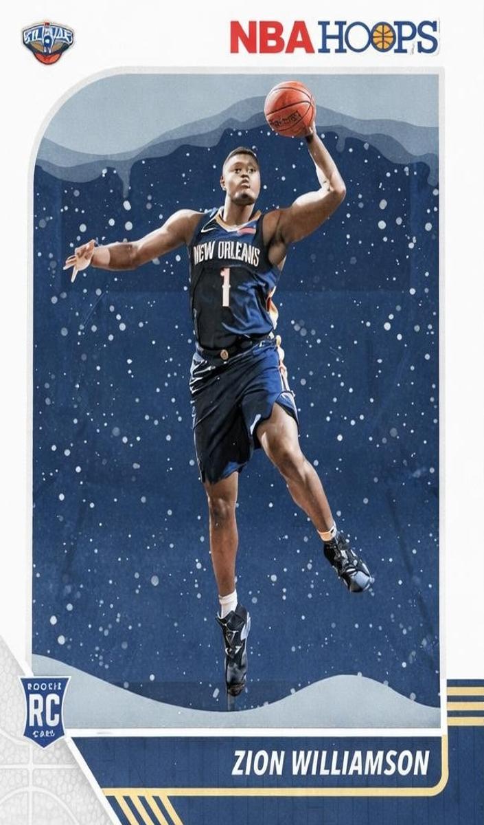 2019 Panini Hoops Zion Williamson [Winter] #258 card
