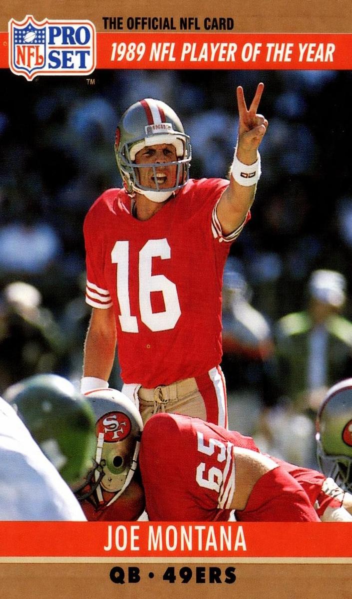 1990 Pro Pro Set (KELLY 3,130 YDS.) #2 Joe Montana front