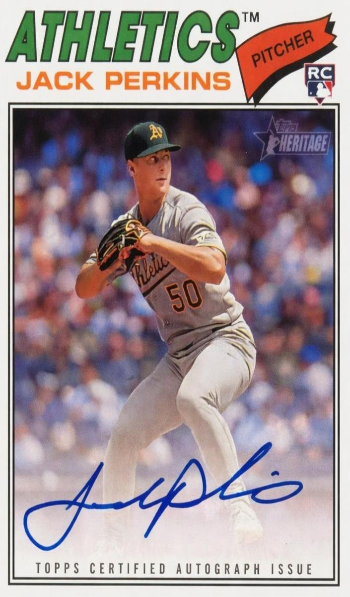 Jack Perkins 2026 Topps Heritage Real One Autographs Baseball