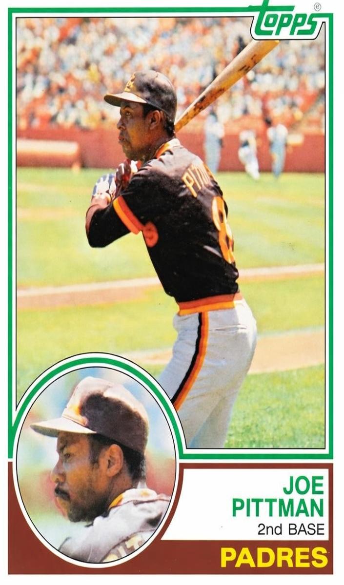 1983 Topps Joe Pittman #346 card
