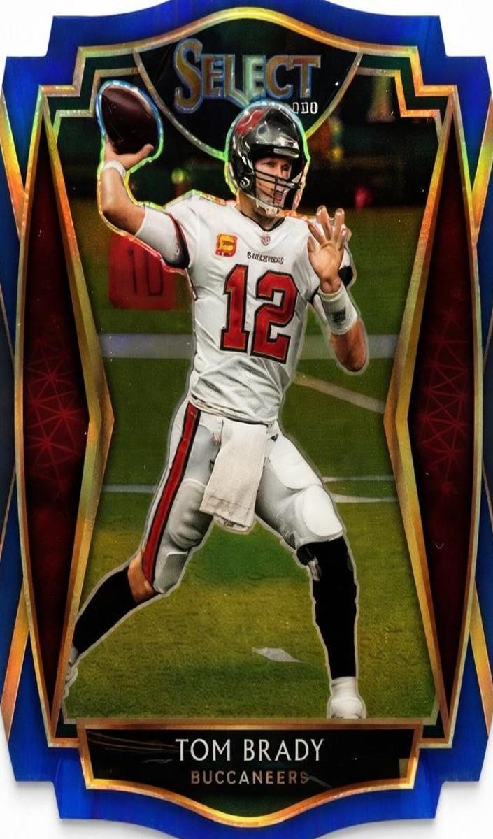 2020 Panini Prizm Blue #101 Tom Brady front