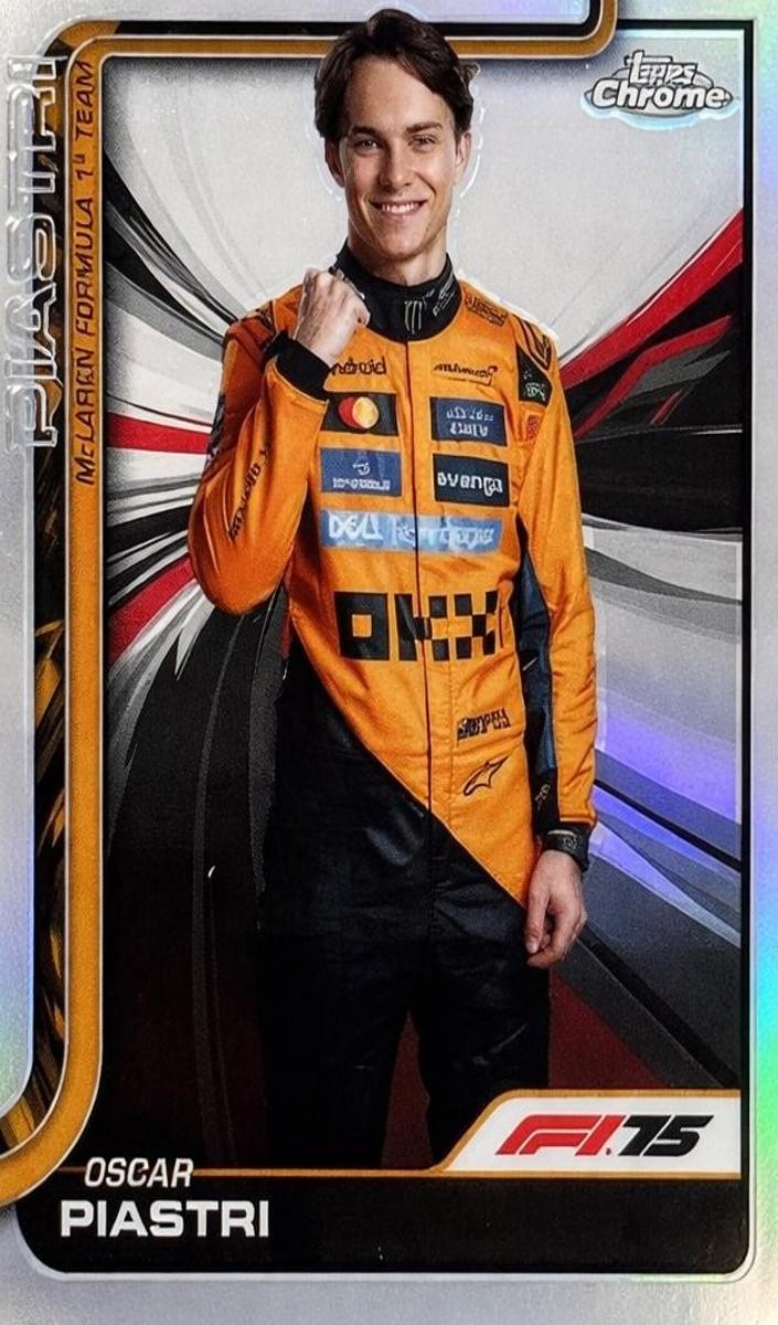 2025 Topps Chrome F1 Oscar Piastri [Refractor] #6 card