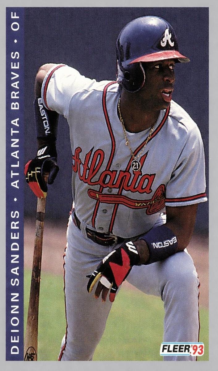 1993 Fleer Deion Sanders #13 card