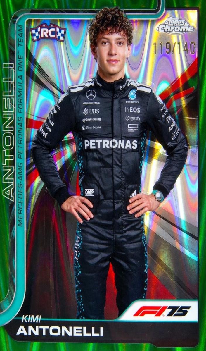 2025 Kimi Antonelli [Green RayWave Refractor] #8