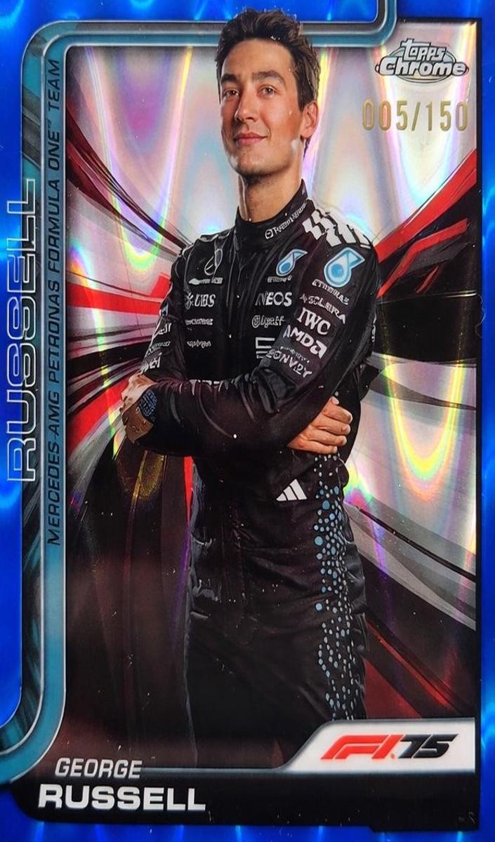 2025 George Russell [Blue Refractor] #7