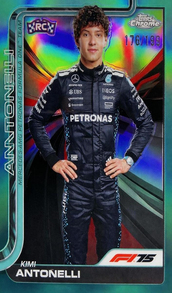 2025 Kimi Antonelli [Aqua Refractor] #8