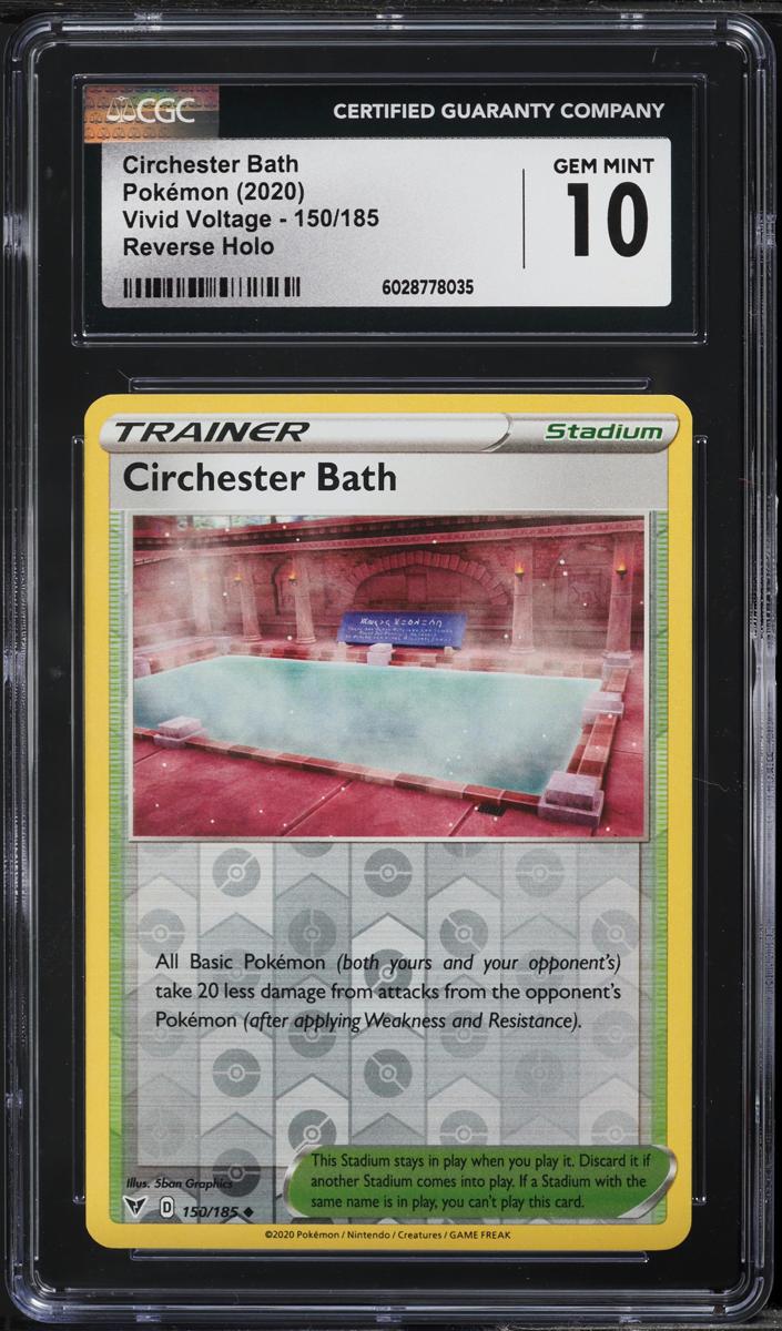 Circhester Bath 2020 Pokemon Vivid Voltage Reverse Foil