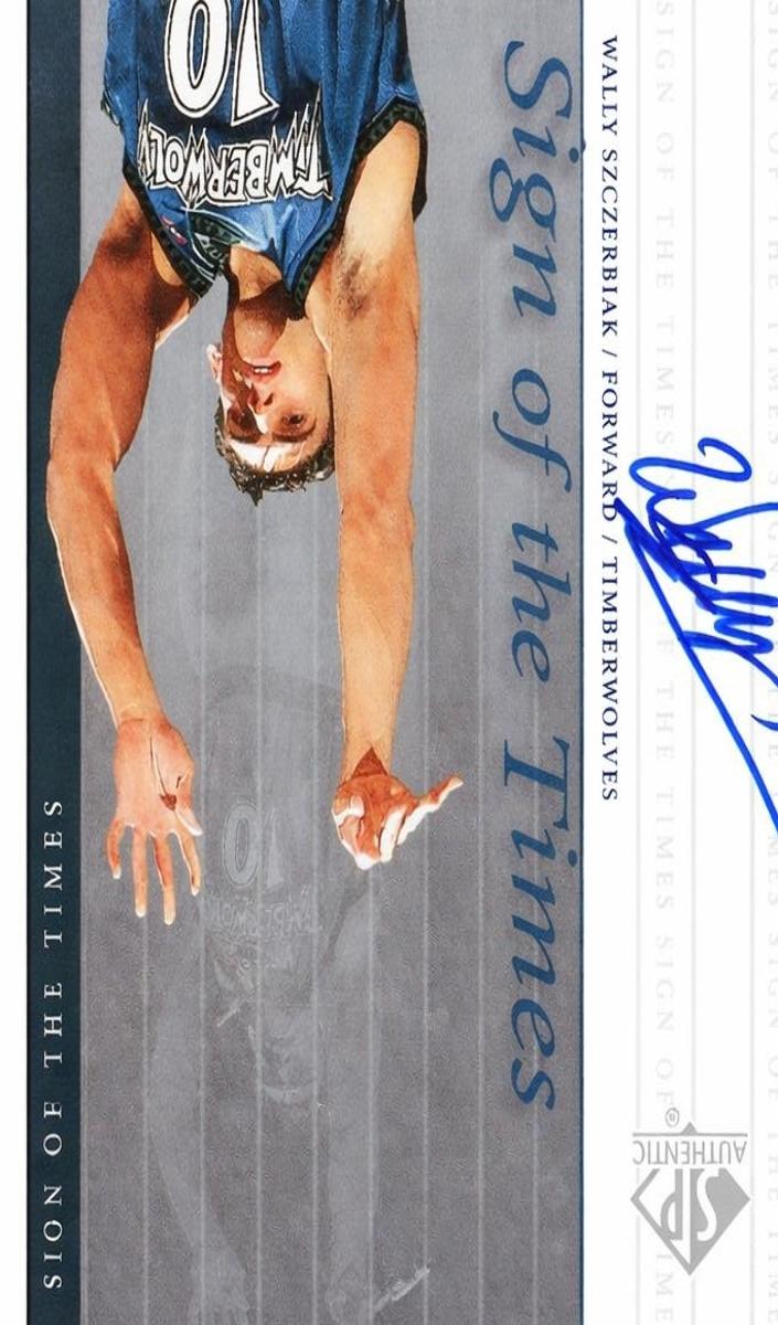 1999 SP Authentic Wally Szczerbiak #WS card