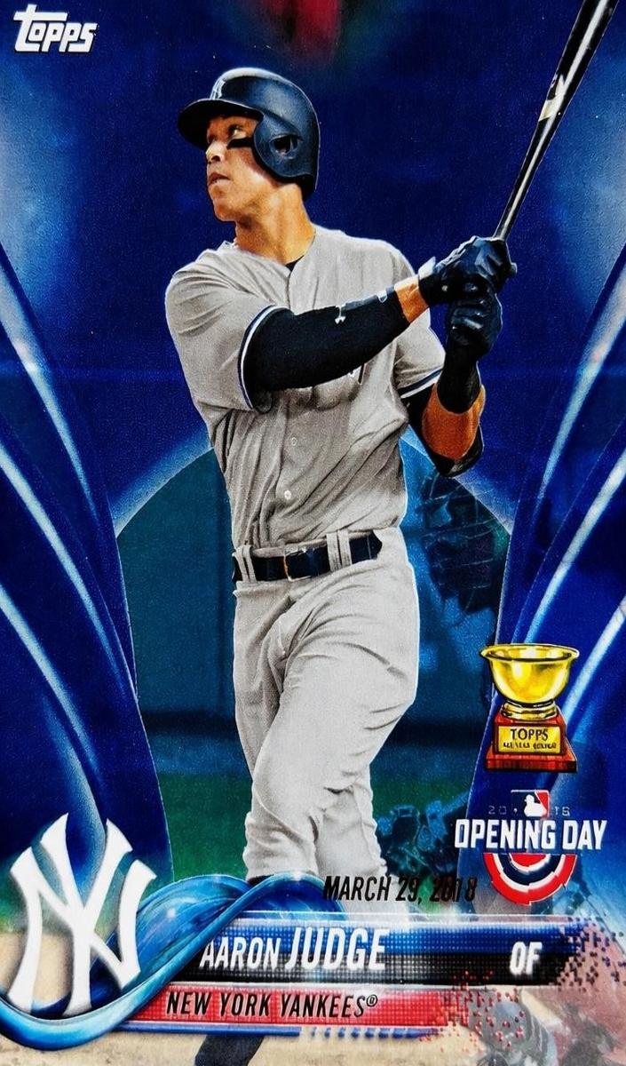 2018 Topps Opening Day Aaron Judge [Blue Foil] #71 card