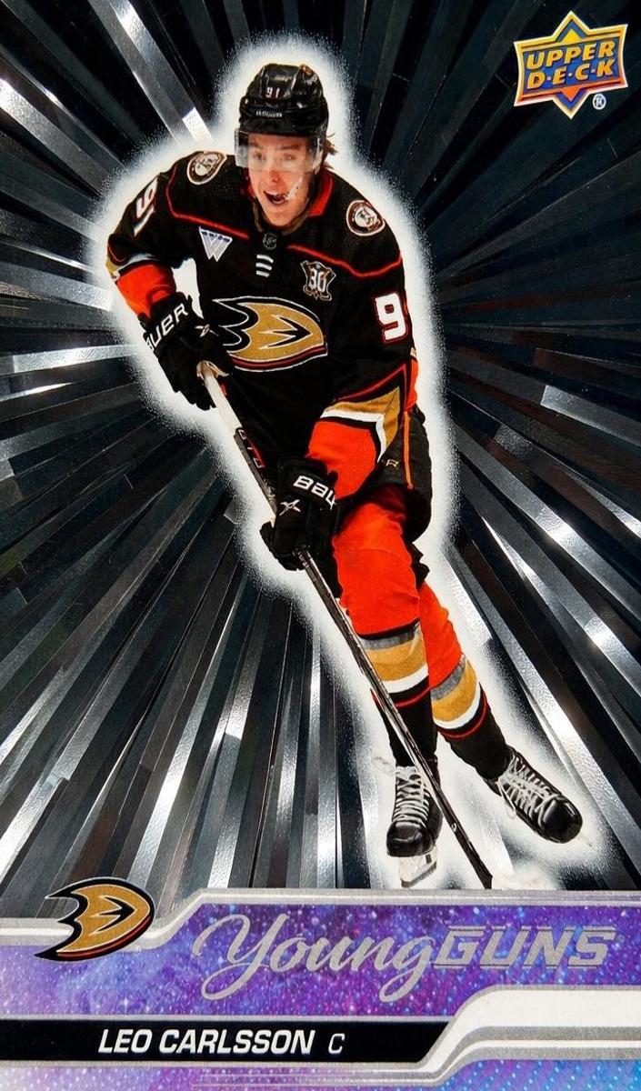 2023 Upper Deck Leo Carlsson [Outburst Silver] #468 card