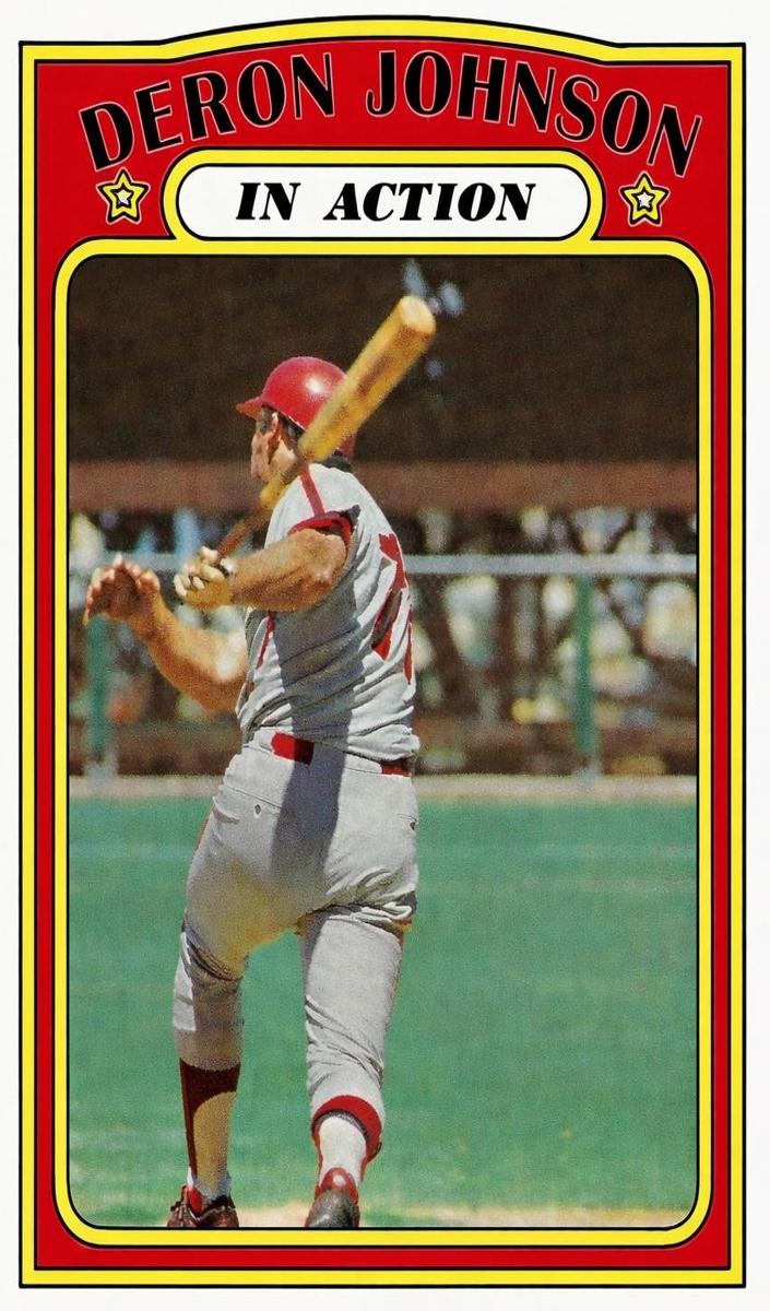 1972 Topps Deron Johnson [In Action] #168 card