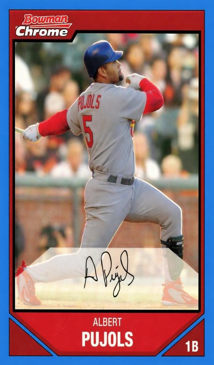 2007 Albert Pujols [Blue Refractor] #175