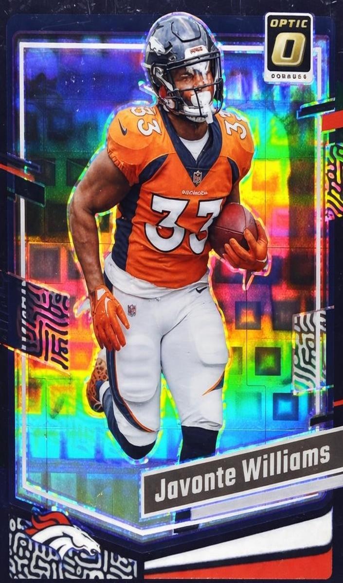Javonte Williams 2023 Donruss Optic Football card