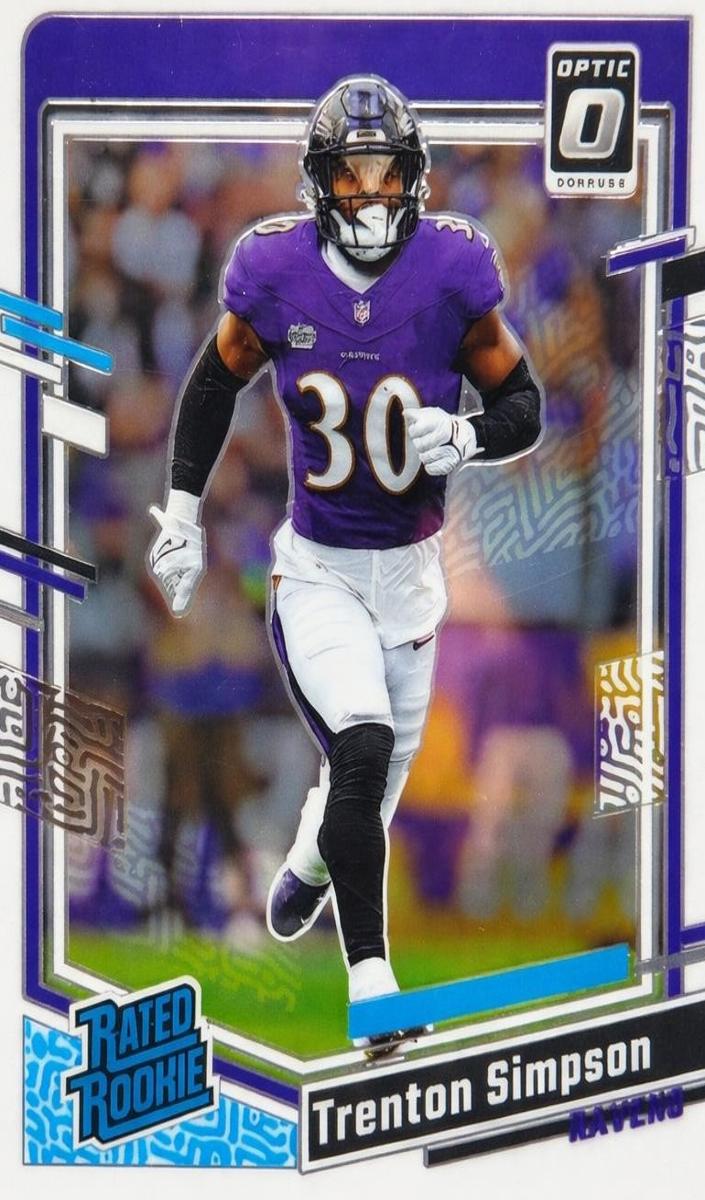 Trenton Simpson 2023 Donruss Optic Football card