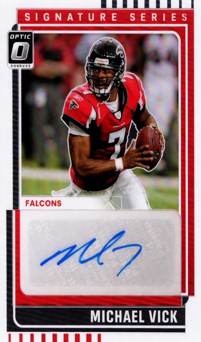2025 Panini Donruss Optic Signature Series Holo Michael Vick #SSH-MV card