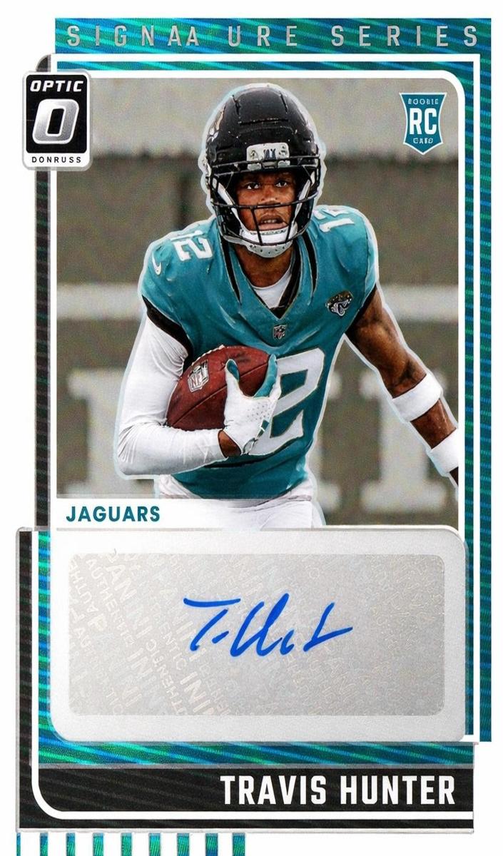 2025 Panini Donruss Optic Signature Series Holo Travis Hunter #SSH-TH card