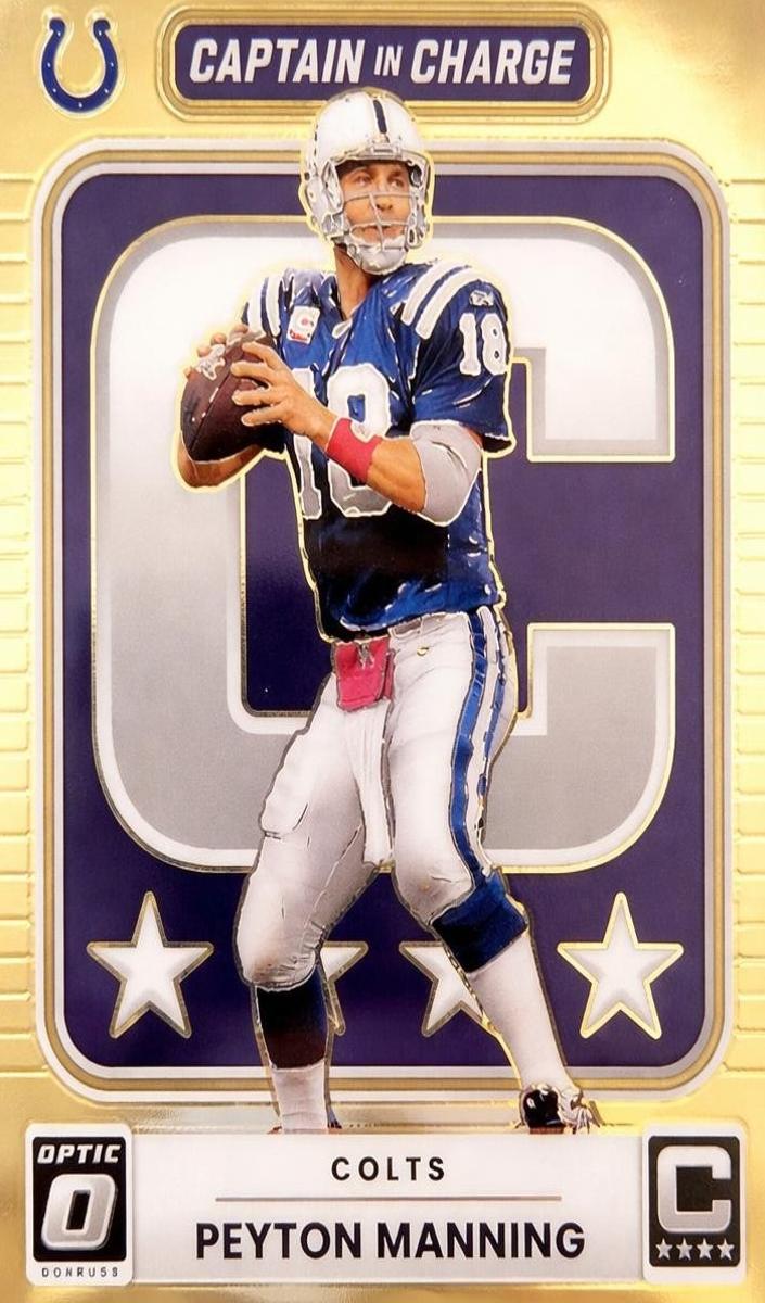 2025 Panini Donruss Optic Captain in Charge Peyton Manning #9 card