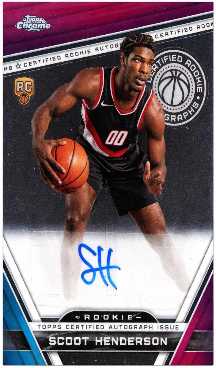 2023 Topps Chrome Certified Rookie Autograph Scoot Henderson #CRA-SH card