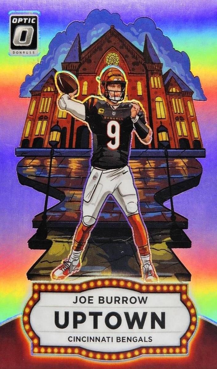 Joe Burrow 2025 Optic Uptown Football card
