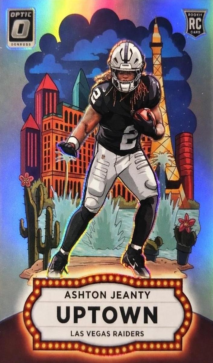Ashton Jeanty 2025 Optic Uptown Football card
