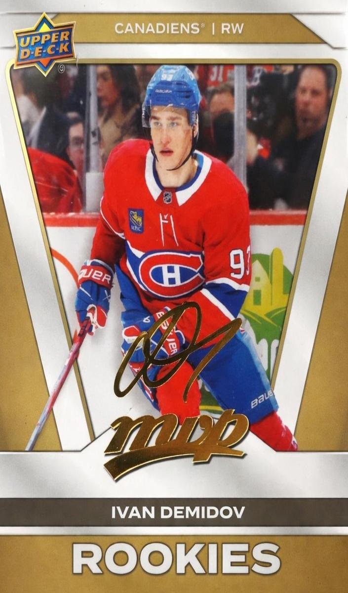 2025 Upper Deck MVP Ivan Demidov [Gold Script] #233 card