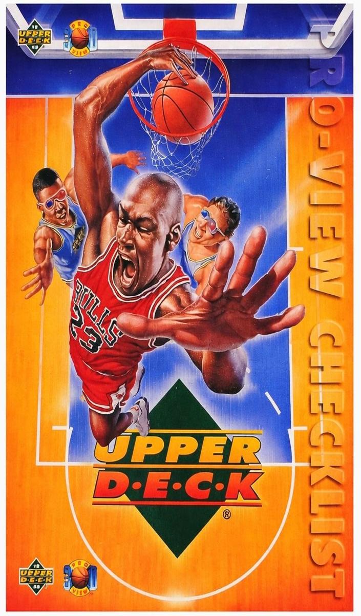1993 Upper Deck Pro View 3-D Michael Jordan #110 card