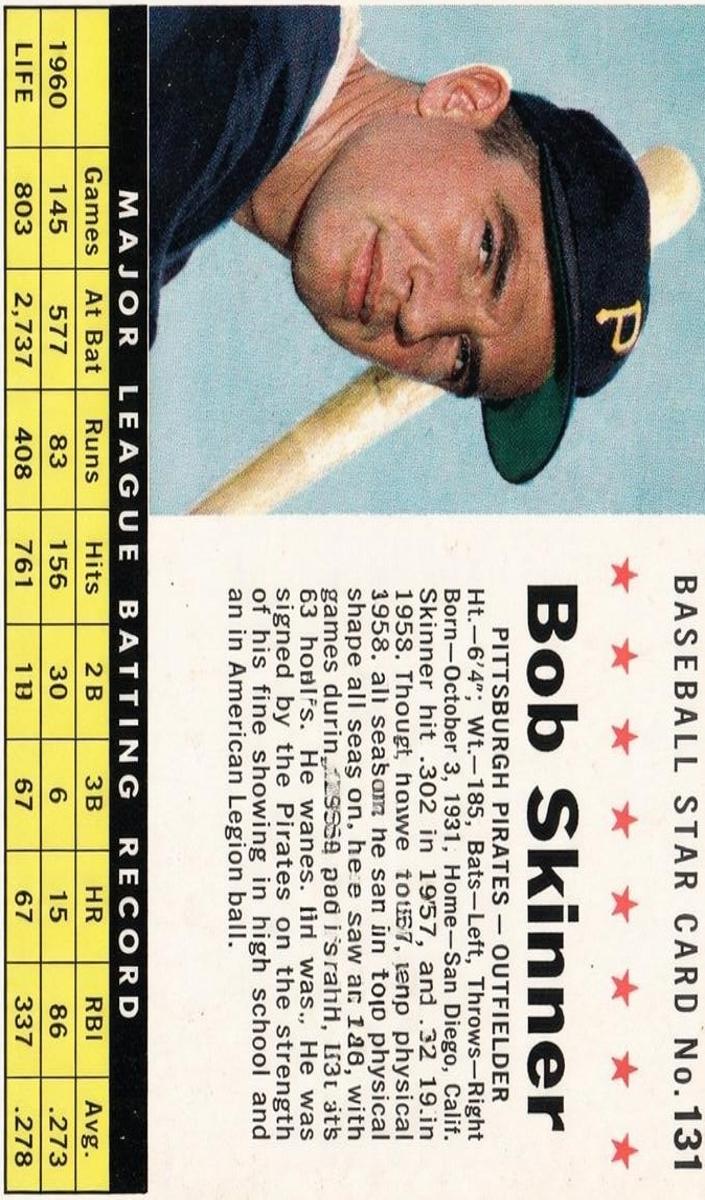 1961 Bob Skinner [Perforated] #131