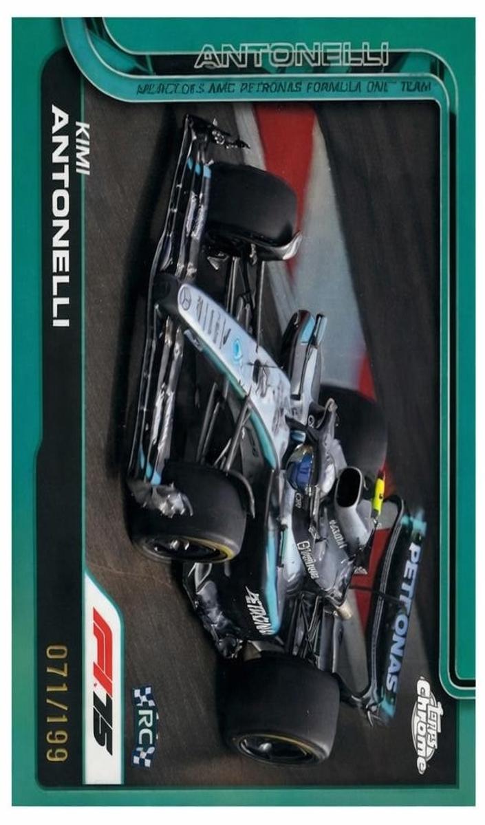 2025 Kimi Antonelli [Aqua Refractor] #80