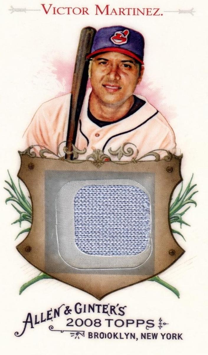Victor Martinez 2008 Topps Allen & Ginter Framed MIni Relics Baseball