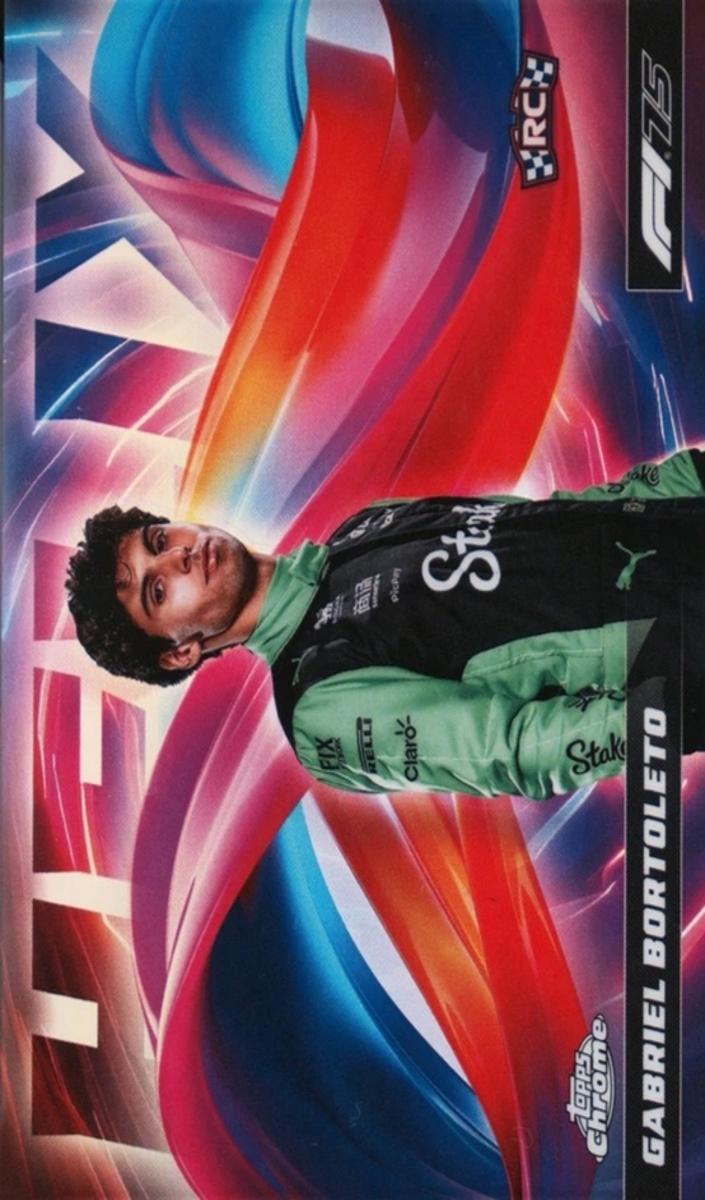 2025 Topps Chrome Formula 1 Helix Gabriel Bortoleto #HLX-20 card