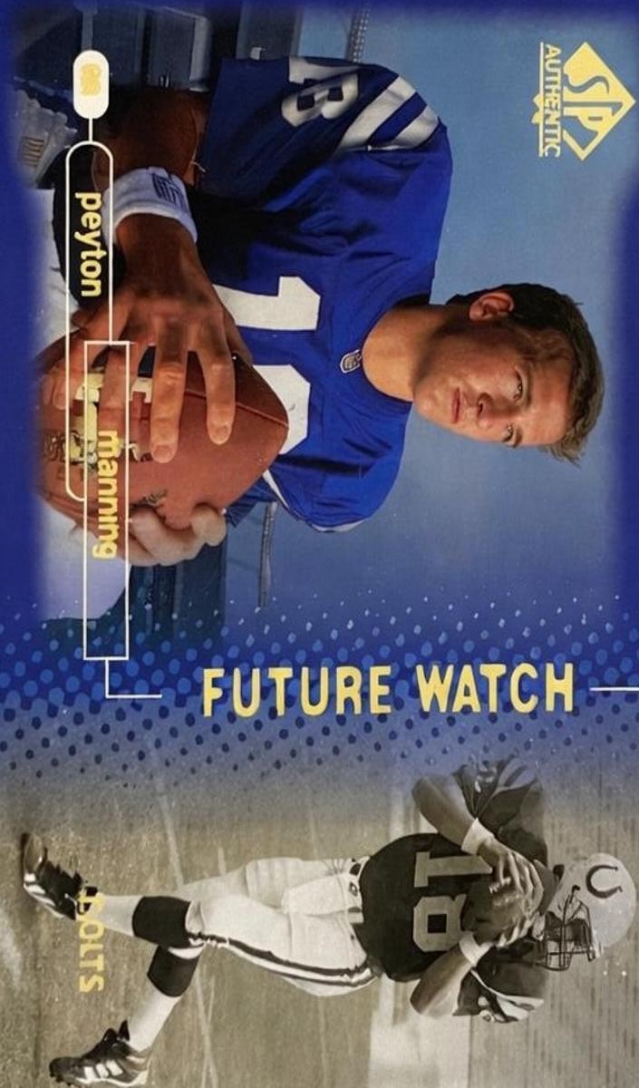 1998 Upper Deck SP Authentic #14 Peyton Manning front